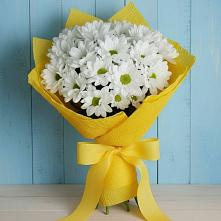 Букет Застенчивые лепестки в 40 лет октября Букет цветов из:  Хризантемы в 40 лет октября