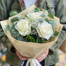 Букет Нежные грёзы в 40 лет октября Букет цветов из: Розы в 40 лет октября