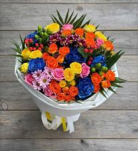 Букет цветов из:  Розы и Хризантемы #REPLACE_PRED# 40 лет октября