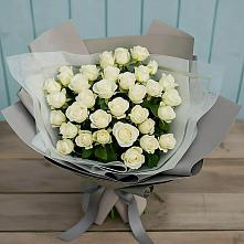 Букет Белоснежная нежность в 40 лет октября