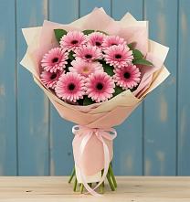 Букет цветов из:  Герберы в 40 лет октября